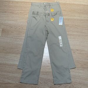 NWT Two Pairs of CAT & JACK Pants Size 10 Husky Straight Leg Adjustable Waist